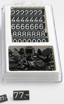 Etalageprijsblokjes